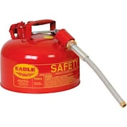 JUSTRITE Eagle Type II Safety Can with 5/8" Spout - 2 Gallons - Red U226SX5